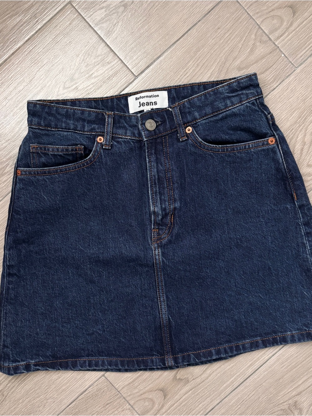 Reformation Denim Mini Skirt